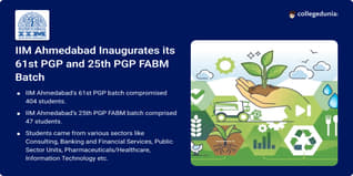 IIM Ahmedabad Welcomes PGP 2024-26 Batch Comprising 25% Women Students and 39% Non-Engineers